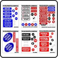 Boat Safety Sticker Sets