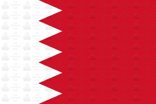 Bahrain flag sticker 