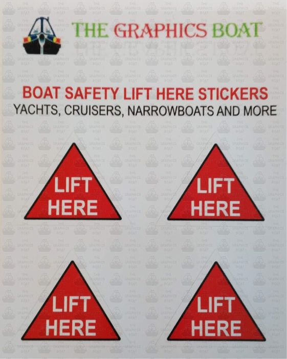 Boat Lift Here Stickers