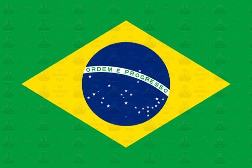 Brazil flag sticker 