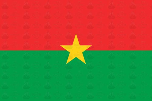 Burkino faso flag sticker