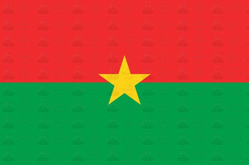 Burkino faso flag sticker