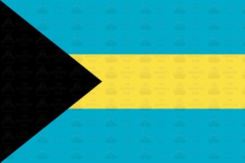 Bahamas flag sticker 