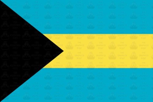 Bahamas flag sticker 