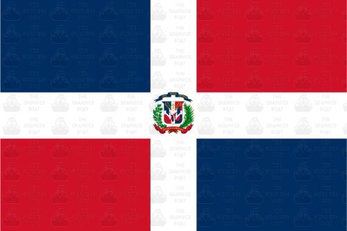 Dominican Republic Flag Sticker