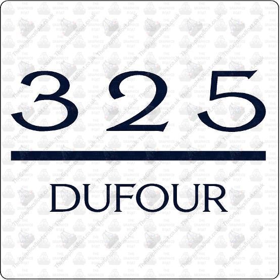 DUFOUR 325 sticker decal graphics