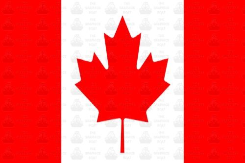 Canada flag sticker 