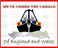 Cruised Canals Narrowboat Sticker