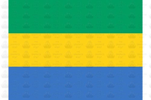 Gabon Flag Sticker