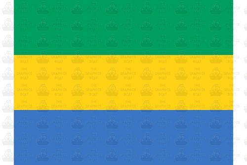 Gabon Flag Sticker