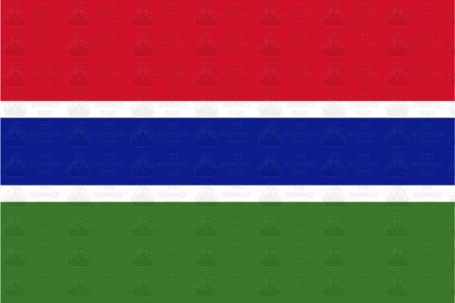Gambia Flag Sticker