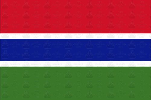 Gambia Flag Sticker