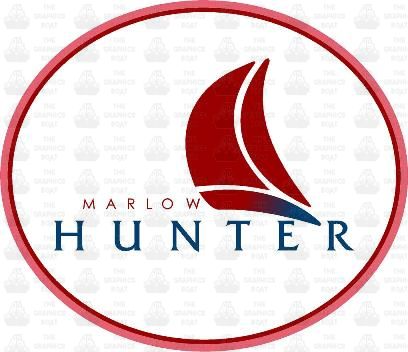 Hunter Marlow Oval Decal Sticker