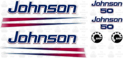 Johnson 50 Outboard Sticker Set