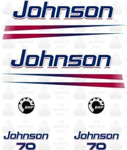 Johnson 70 OUTBOARD DECAL STICKER GRAPHIC