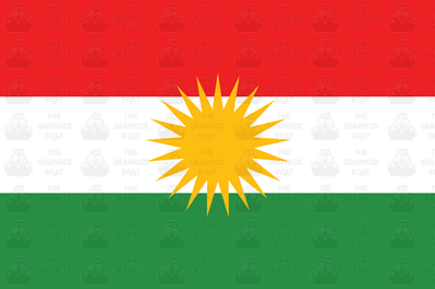 Kurdistan flag sticker