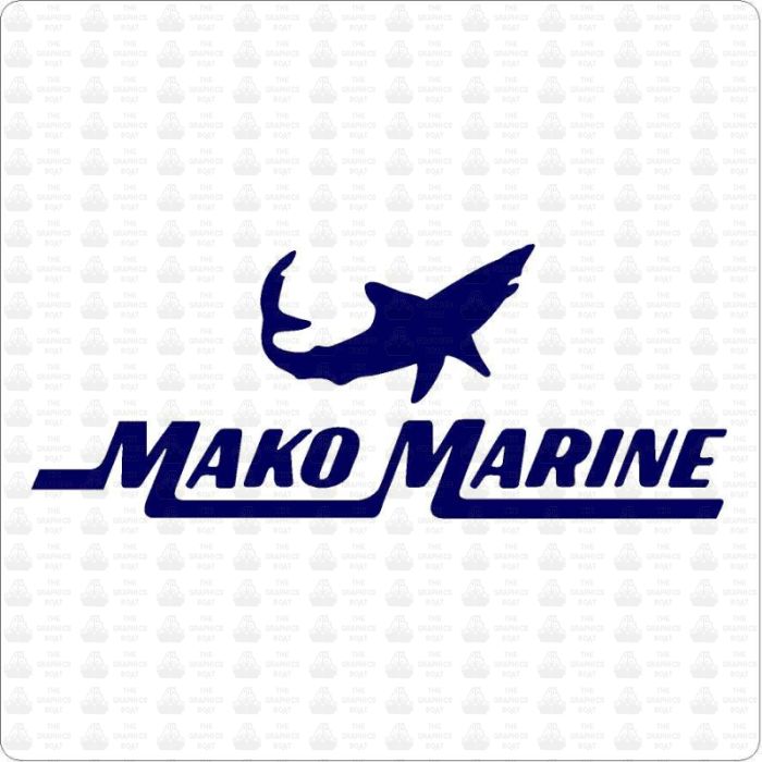 Mako Marine Logo Sticker