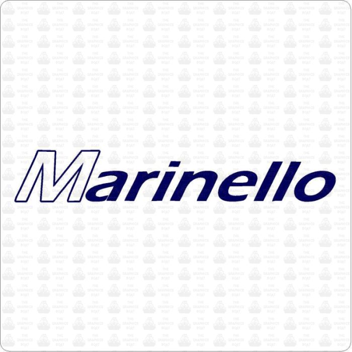Marinello Outline Lettering Sticker