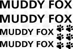 Muddy Fox Bicycle Sticker Decals