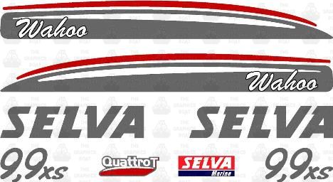 TGB Selva Wahoo 9.9 xs Outboard Sticker Set