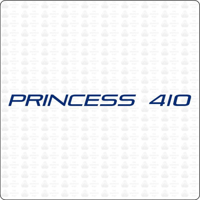 Princess 410 Boat Graphic