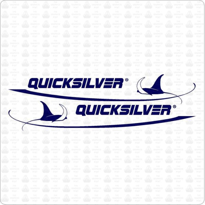 Quicksilver Boats Decals Sticker Pair The Graphics Boat