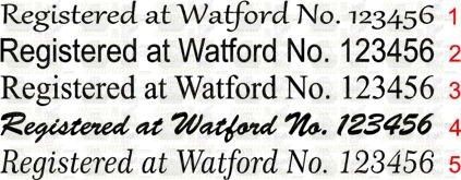 Registered at Watford Canal Boat Sticker