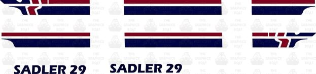 Sadler 29 Boat sticker set