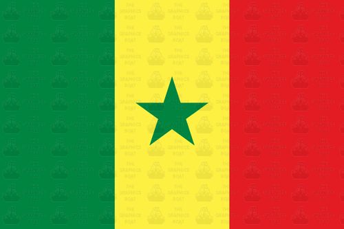 Senegal flag sticker