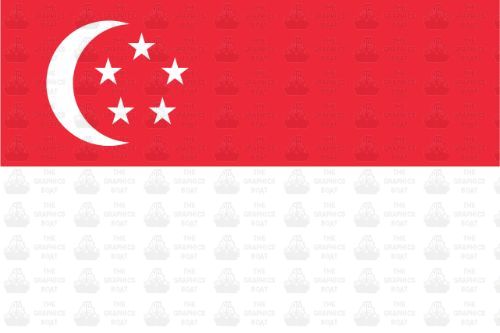 Singapore Flag Sticker