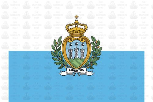 San Marino Flag Sticker