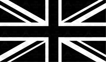 United \kingdom UK Black & White version