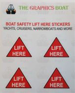 Boat Lift Here Stickers