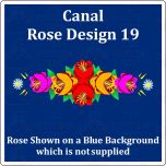 Traditional Style Canal Rose Sticker  Design 19
