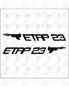 ETAP 23 Sailboat Logo Sticker (Pair) 