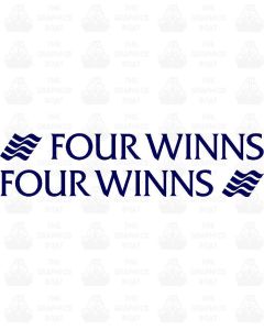 Four Winns Lettering Logo Sticker (Pair)