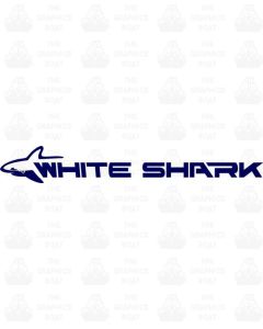 Kelt White Shark Lettering Sticker