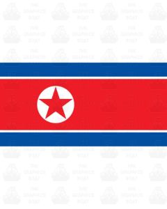 North Korea Flag Sticker