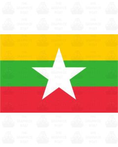 Myanmar Flag Sticker