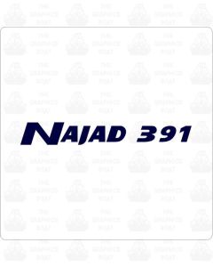 Najad 391 Boats Lettering Sticker