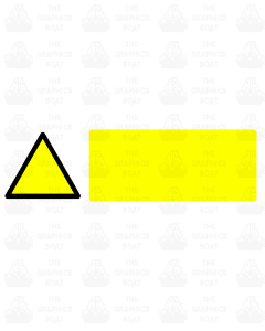oblong warning sign customisable