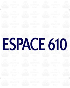 Ocqueteau Espace 610 Lettering Decals Sticker