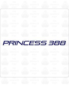 Princess Boats 388 Decals Sticker