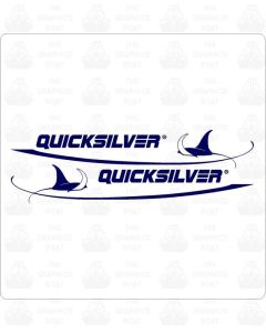  Quicksilver Boats Decals Sticker Pair