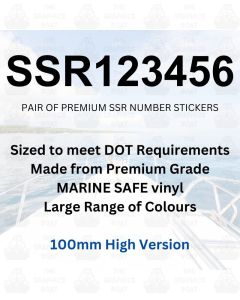 SSR Boat Boat Number Stickers 100mm High