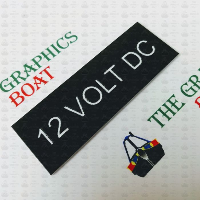 Engraved 12VDC Sign
