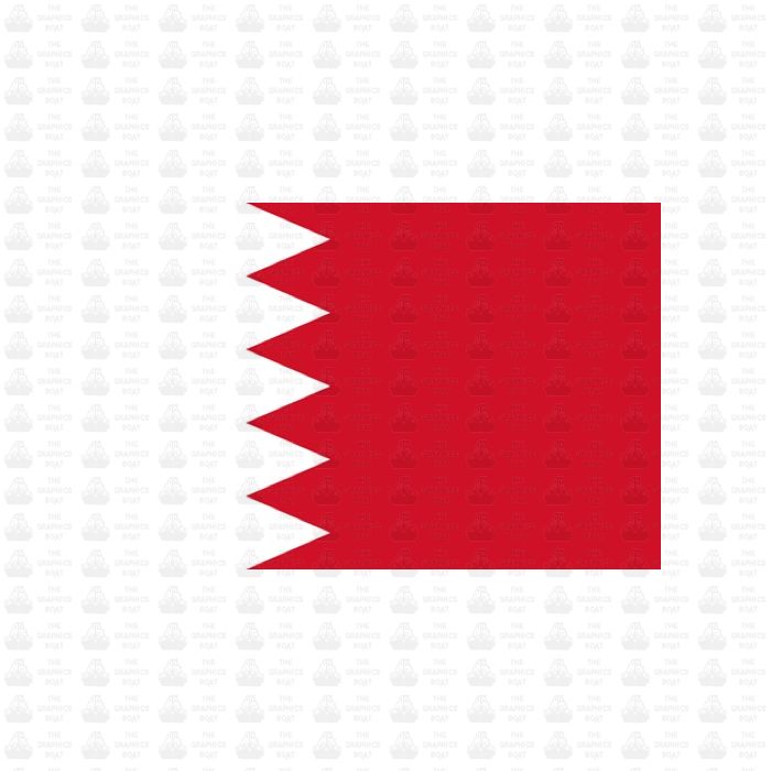 Bahrain flag sticker 