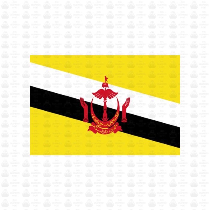 Brunei flag sticker 