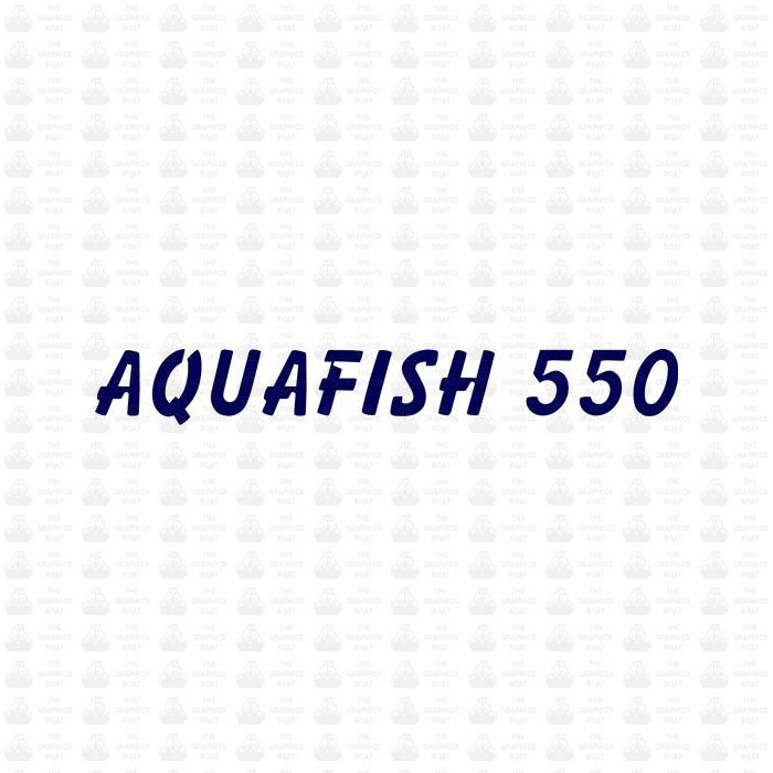 Aquamar Aquafish 550 Lettering Sticker
