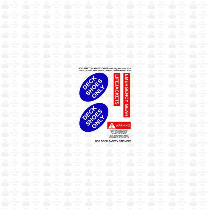 BSS Deck - Boat Safety Scheme safety stickers